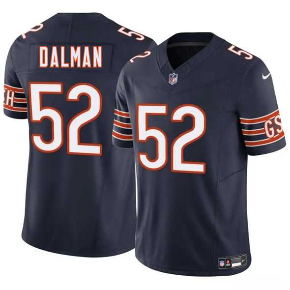 Men & Women & Youth Chicago Bears #52 Drew Dalman Navy 2025 F.U.S.E. Vapor Stitched Jersey